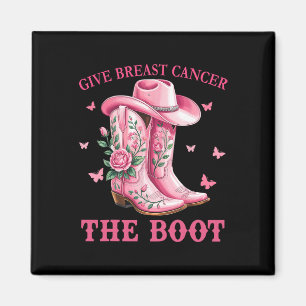 Aimant Donner Le Cancer Du Sein L'Initiale Cowgirl Cancer