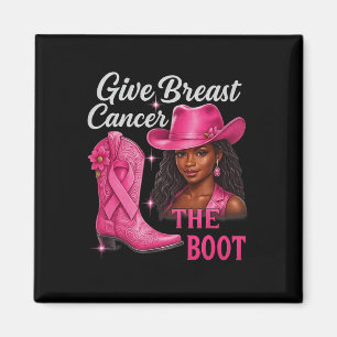 Aimant Donner Le Cancer Du Sein L'Initiale Cowgirl Cancer