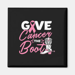 Aimant Donnez au cancer le boitier rose Ruban Cancer du s