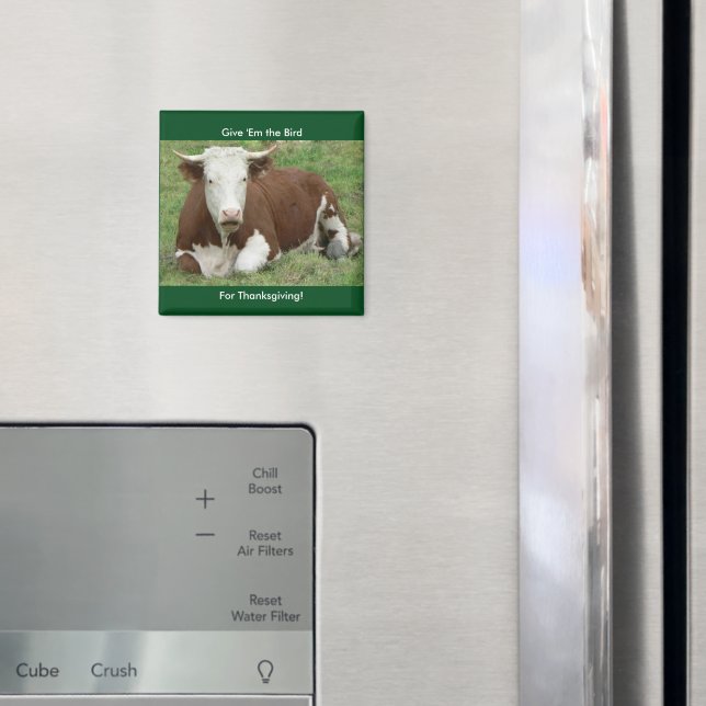 Aimant Donnez-leur l'oiseau pour l'aimant Thanksgiving (In situ (réfrigérateur))