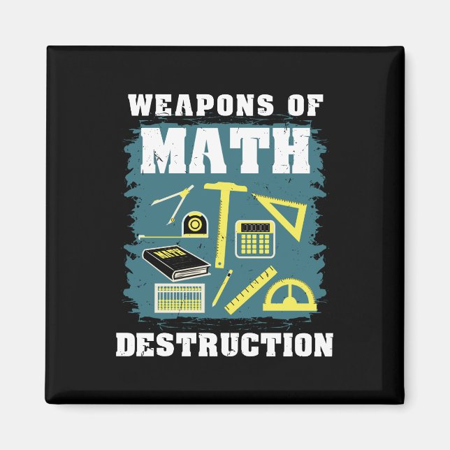 Aimant Dons de maths amusants (Devant)