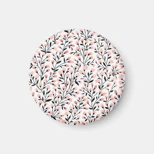 Aimant Doodle Flowers : Coral Floral sans joint.