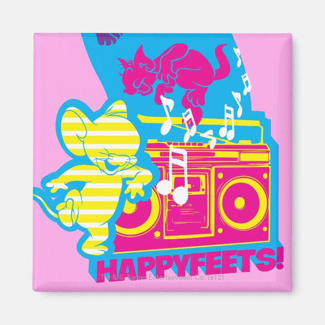 Aimant Dope bat les pieds heureux (Devant)