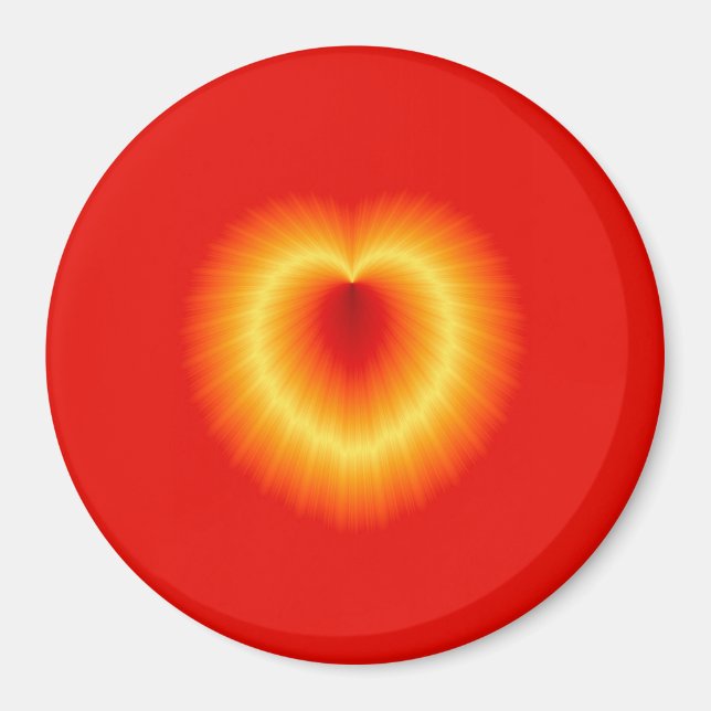 Aimant d'or de coeur (Devant)