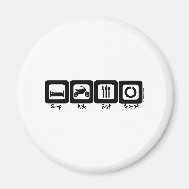 Aimant Dormir Manger Répéter (Devant)