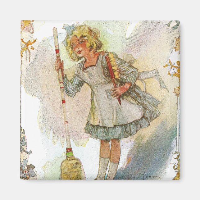Aimant Dorothy Fait Les Ménages Vintage Oz (Devant)