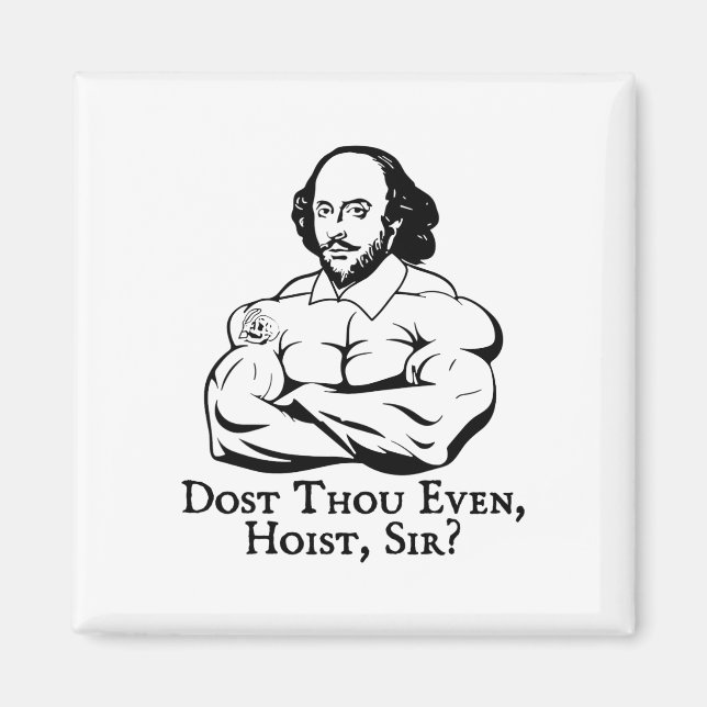 Aimant Dost Though Even Hoist Sir Drôle Gym Workout Peser (Devant)