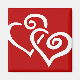 Aimant Double coeur