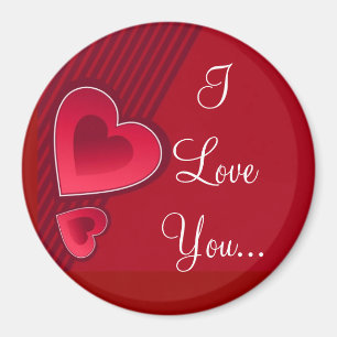 Aimant Double Coeur Je T'Aime