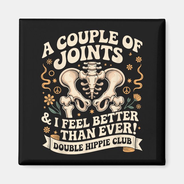 Aimant Double Hipe Club Shirt New Hip Replacement  (Devant)
