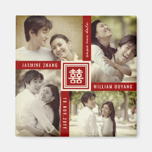 Aimant Double Xi Mariage Chinois 4 Photo Enregistrer La D