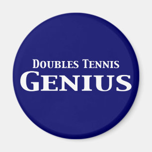 Aimant Doubles Tennis Genius Cadeaux