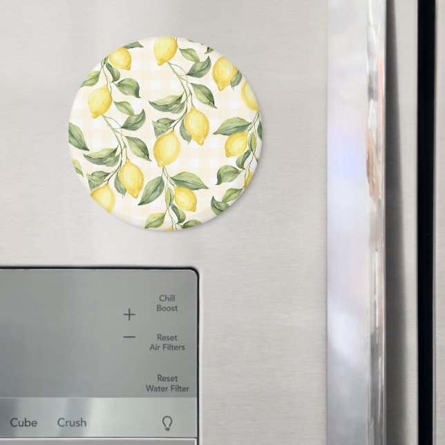 Aimant Douce Mariage de Citrons Jaunes Frais   (In situ (réfrigérateur))