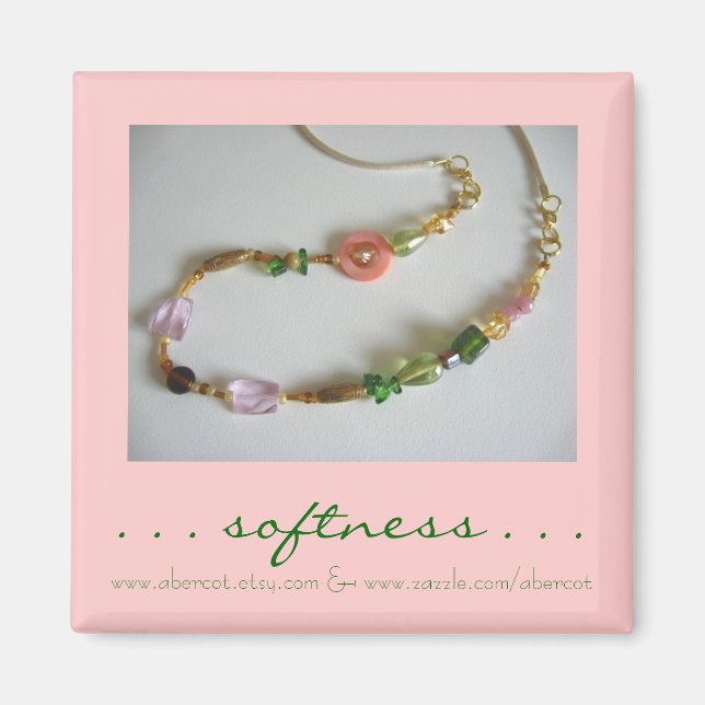 Aimant Douceur de l'aimant de collier perlé (Devant)