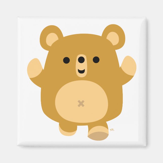 Aimant d'ours affectueux (Devant)