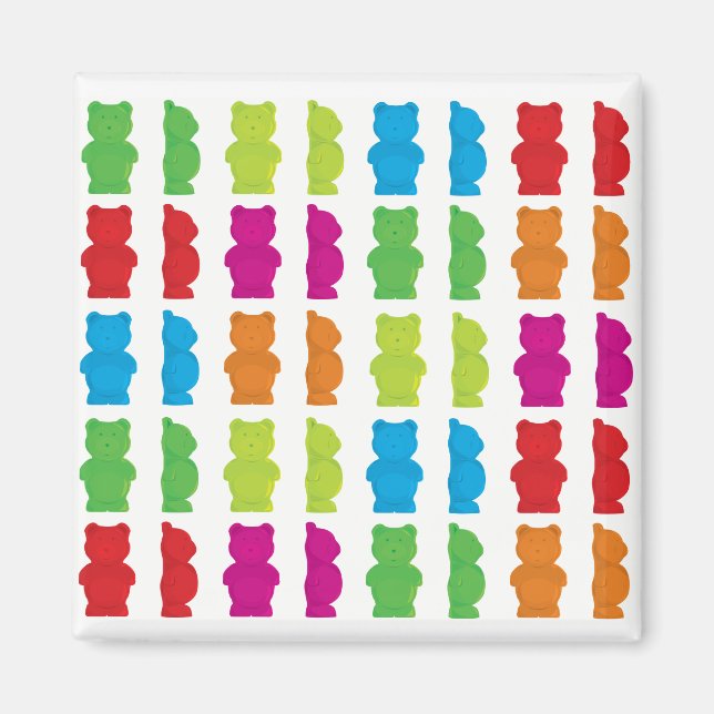 Aimant d'ours de gomme (Devant)