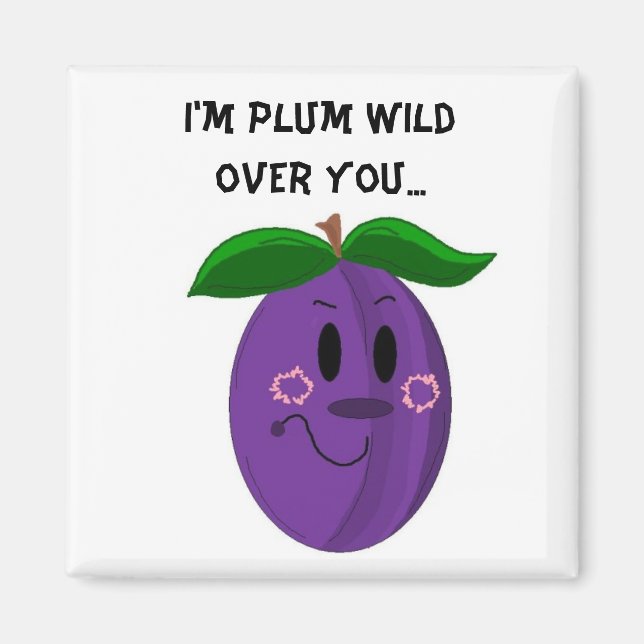 Aimant Doux dicton de prune (Devant)