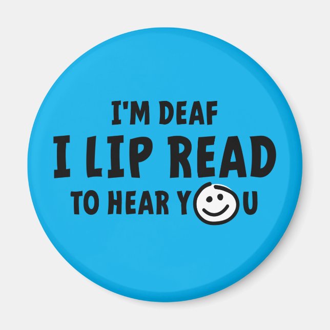 Aimant Doux, malentendants, sourds, langage gestuel (Devant)