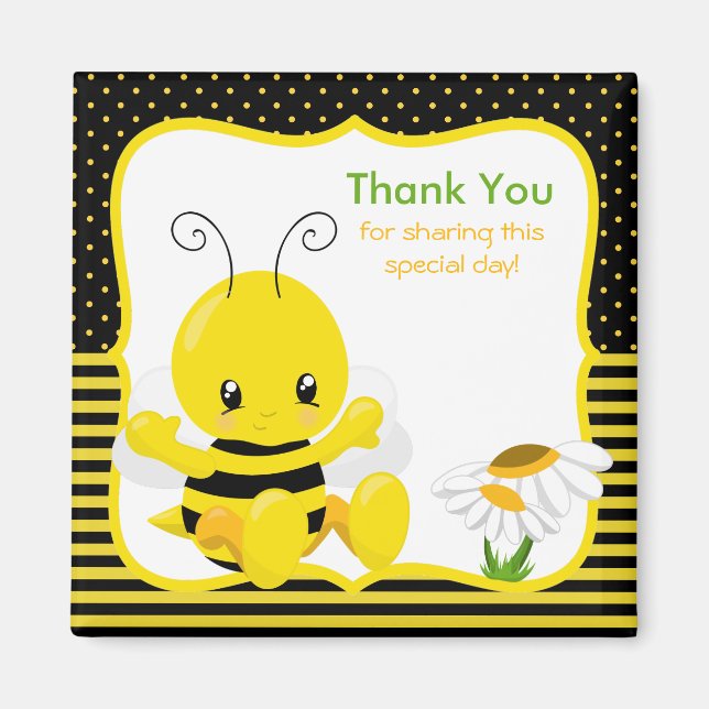 Aimant doux Merci d'abeille (Devant)