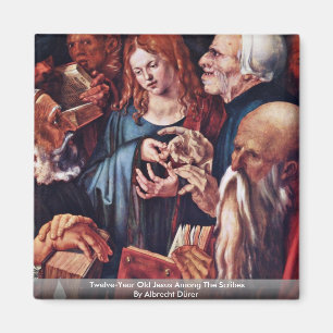 Aimant Douze-Année vieux Jésus parmi les scribes
