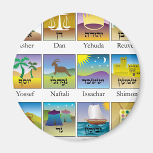 Aimant Douze tribus des joints de l'Israël