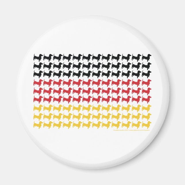 AIMANT DOXIE-ALLEMAND-DRAPEAU (Devant)