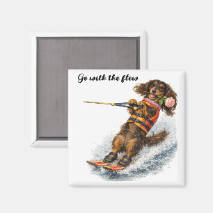 Aimant Doxie Skiant sur l'Eau