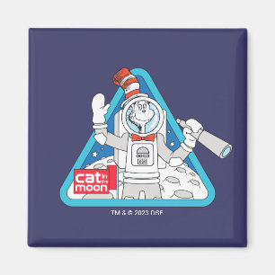 Aimant Dr Seuss   Cat in the Moon Outer Space Graphic