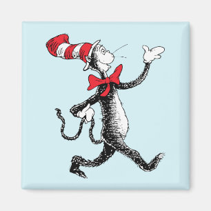 Aimant Dr Seuss   Chat dans la marche des chats Casquette