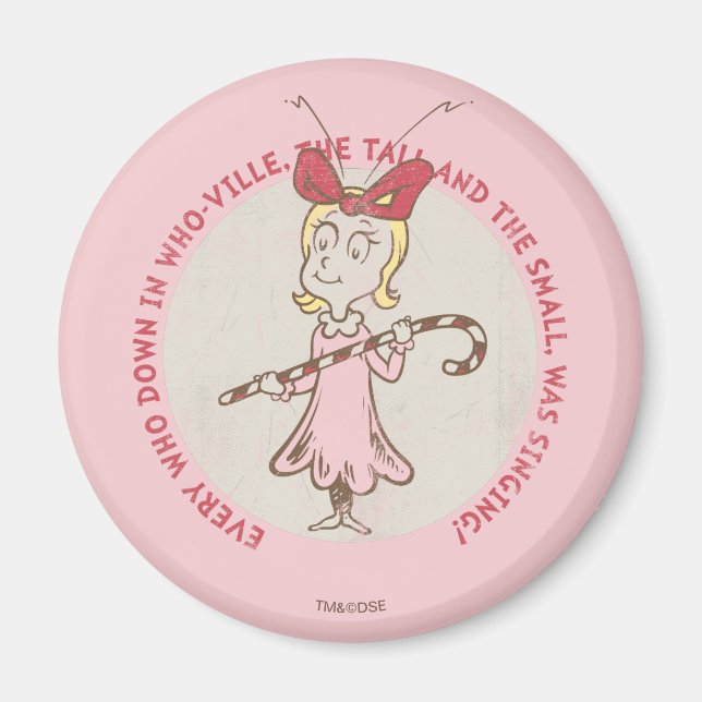 Aimant Dr. Seuss | Grinch | Cindy-Lou Who - Citation Mign (Devant)