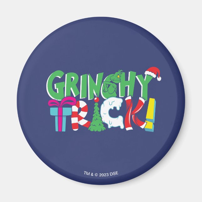 Aimant Dr Seuss | Grinchy Trick (Devant)