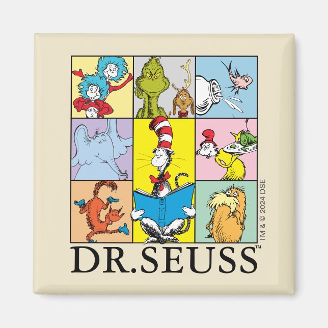 Aimant Dr. Seuss | Histoires Graphiques (Devant)
