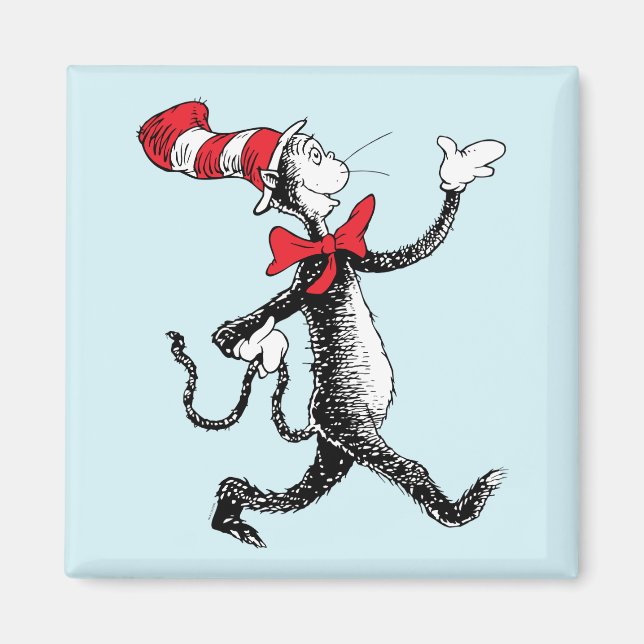 Aimant Dr. Seuss | Le Chat Chapeauté défile (Devant)
