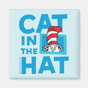 Aimant Dr. Seuss Logo du Chat dans le Chapeau