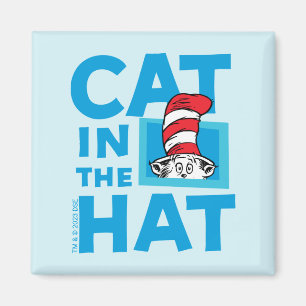 Aimant Dr. Seuss   Logo du Chat dans le Chapeau