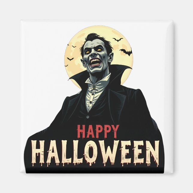 Aimant Dracula vous souhaite une nuit Éffrayante (Devant)