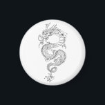 Aimant Dragon<br><div class="desc">A magnet designed with a Japanese dragon with Sakura flowers</div>