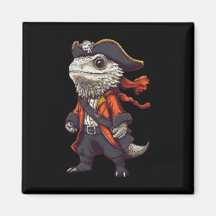 Aimant Dragon À Portes Habillé Comme Un Pirate Drôle Hall