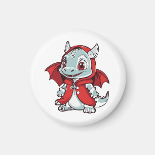 Aimant Dragon albinos en rouge