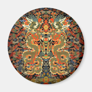 Aimant Dragon asiatique chinois Art coloré