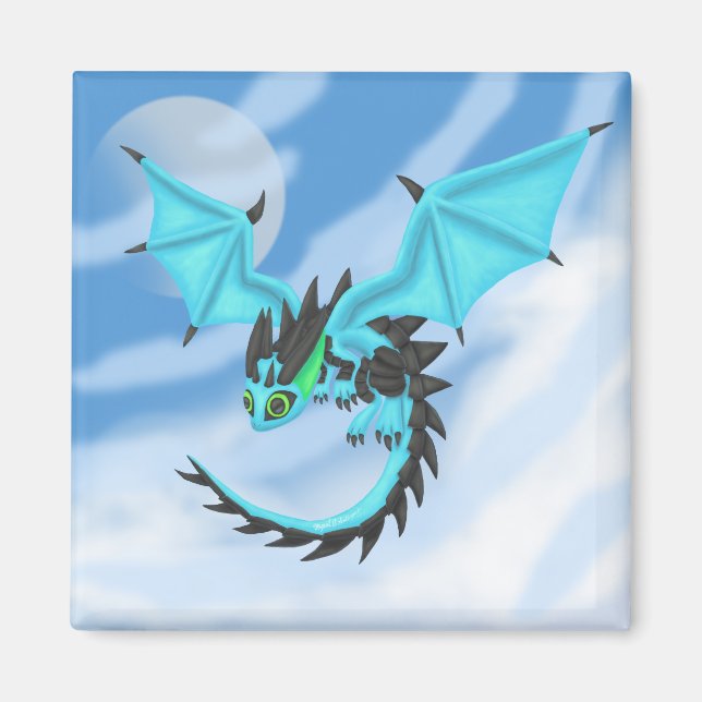 Aimant Dragon BlueFire (Devant)
