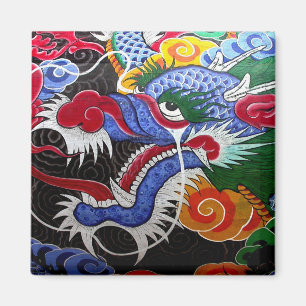 Aimant Dragon coloré