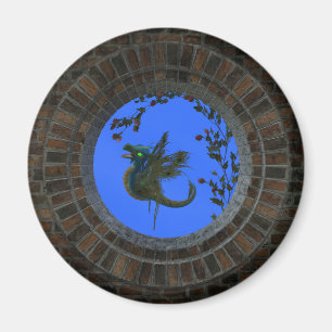 Aimant Dragon de fée de paon