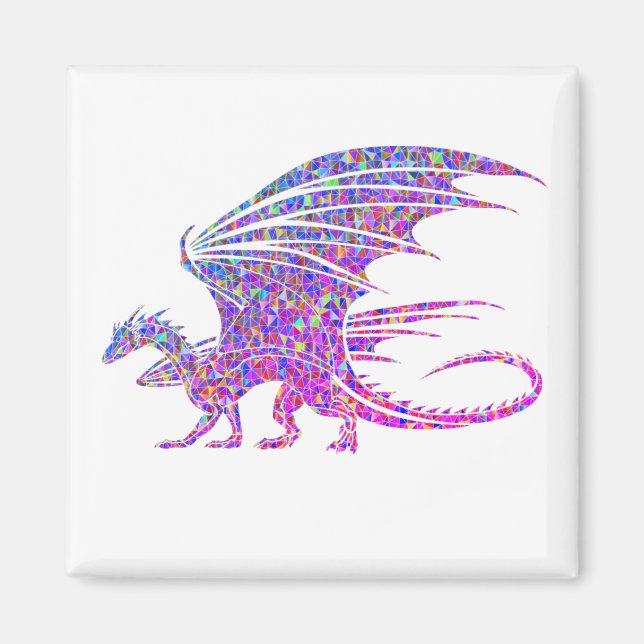 Aimant Dragon de mosaïque Extraordinaire (Devant)