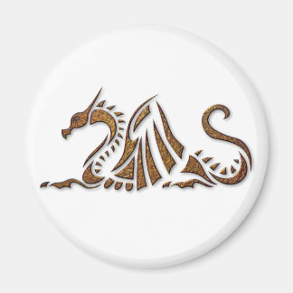 Aimant Dragon de rouille martelé