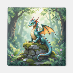 Aimant Dragon de Whimsical sur pierre antique