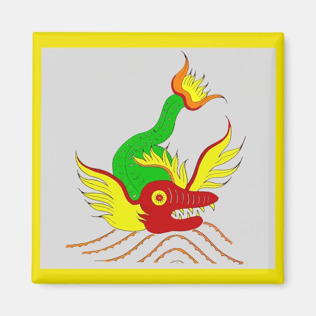 Aimant dragon effrayant (Devant)