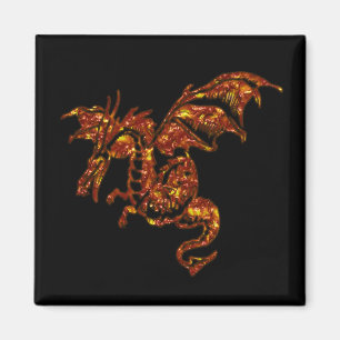 Aimant Dragon flamboyant