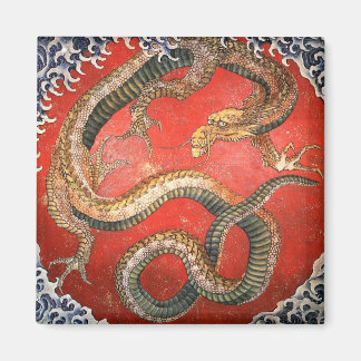 Aimant Dragon, Hokusai Art japonais