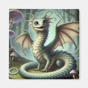 Aimant Dragon Jabberwocky Mignon Créature Fantastique Art